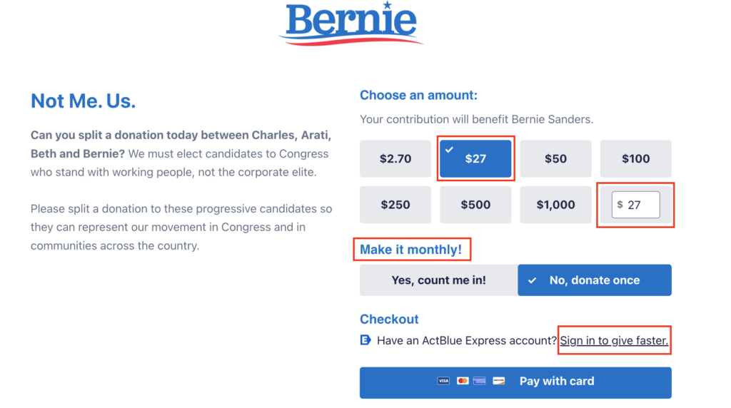 political-fundraising-form